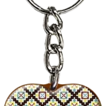 Živicová kľúčenka – Svidník – vzor tradičnej výšivky