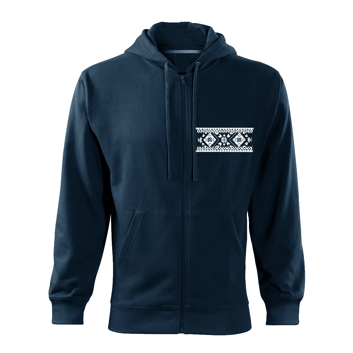2950_105-svk-400-02-3.png Pánska mikina s kapucňou a zipsom vzor tmavomodrá – Obrázok 1