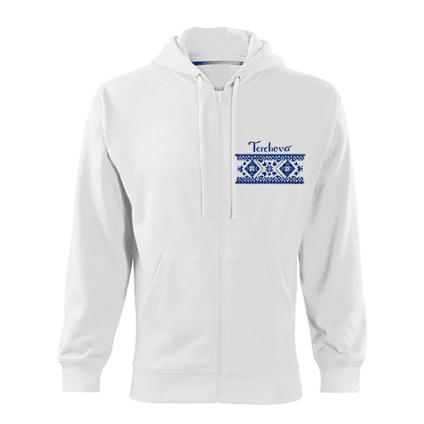 2962_105-svk-410-00-1.png Pánska mikina s kapucňou a zipsom Terchová biela – Obrázok 1