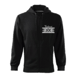 Pánska mikina s kapucňou a zipsom Terchová čierna