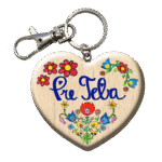 Drevená kľúčenka