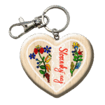 Drevená kľúčenka