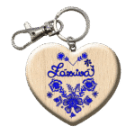 Drevená kľúčenka