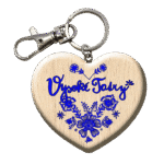 Drevená kľúčenka