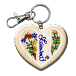 Drevená kľúčenka