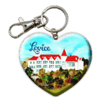 Drevená kľúčenka