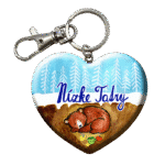 Drevená kľúčenka