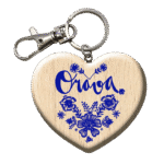 Drevená kľúčenka