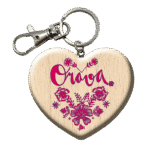 Drevená kľúčenka