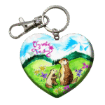 Drevená kľúčenka