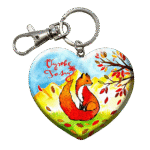 Drevená kľúčenka