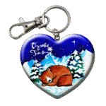 Drevená kľúčenka