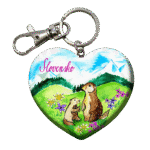 Drevená kľúčenka