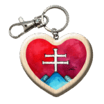 Drevená kľúčenka