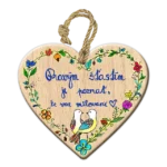 Závesné srdce Pravým šťastím...