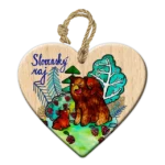 Závesné srdiečka - Slovenský raj, medvedica s mláďatami