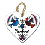 Závesné srdiečka Terchová motív holubíc