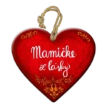 Drevené srdiečko – Mamičke z lásky