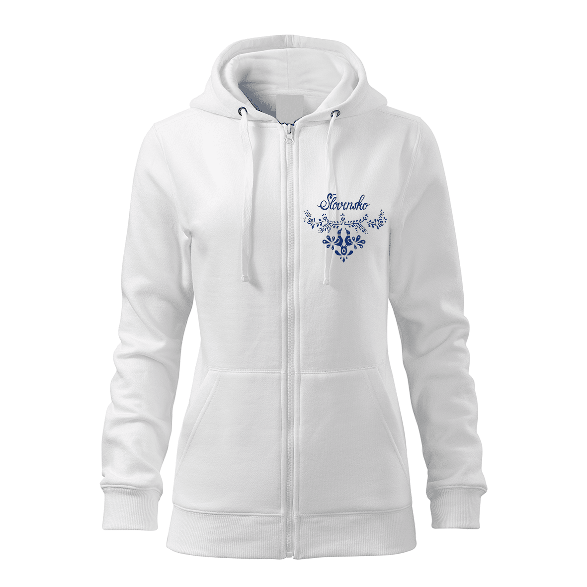 2911_112-svk-480-00.png Dámska mikina s kapucňou a zipsom Slovensko biela – Obrázok 1