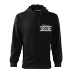 Pánska mikina s kapucňou a zipsom Terchová čierna