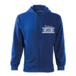 Pánska mikina s kapucňou a zipsom Terchová modrá