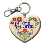 Drevená kľúčenka