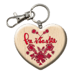 Drevená kľúčenka