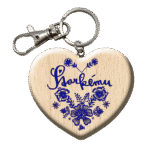 Drevená kľúčenka