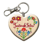 Drevená kľúčenka