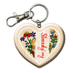 Drevená kľúčenka