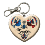 Drevená kľúčenka