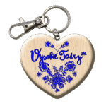 Drevená kľúčenka