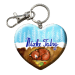 Drevená kľúčenka