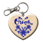 Drevená kľúčenka