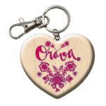 Drevená kľúčenka