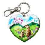 Drevená kľúčenka