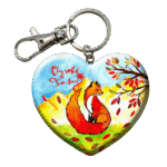 Drevená kľúčenka