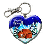 Drevená kľúčenka