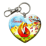 Drevená kľúčenka