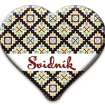 Živicové magnetka Svidník – vzor tradičnej výšivky